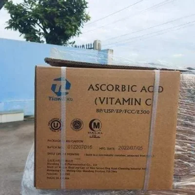 Ascorbic acid – vitamin c hàng tianly trung quốc thùng 25kg